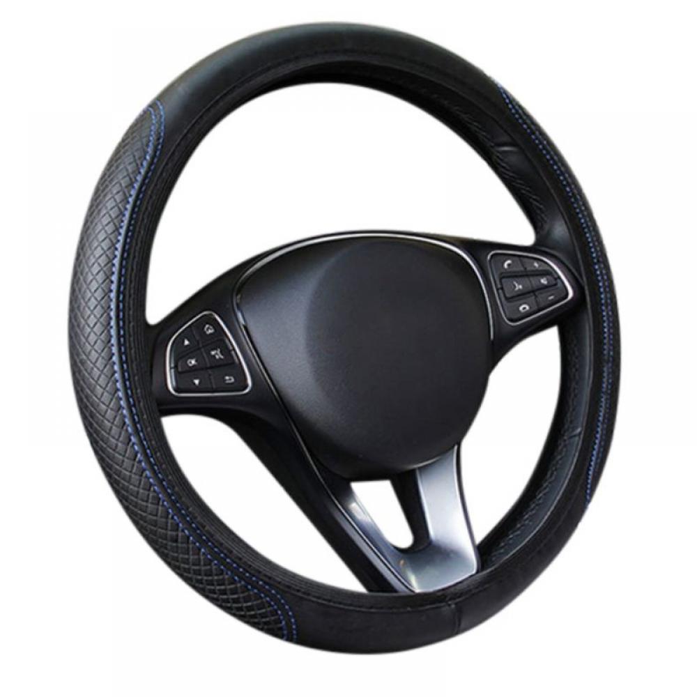 Car Anti-slip Microfiber Leather Steering Wheel Cover Protector 38CM Protector Car Anti-slip Microfiber Leather Steering Wheel Cover Protector 38CM Protector